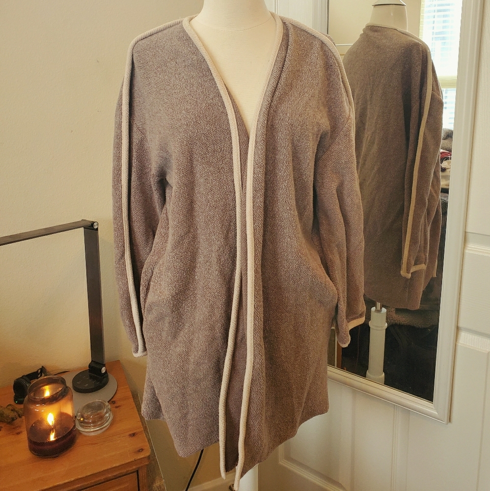 Zara Trafaluc Fleece Open Front Cardigan
